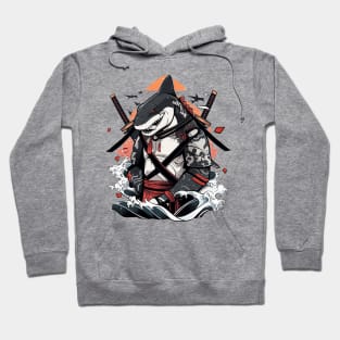 shark samurai Hoodie